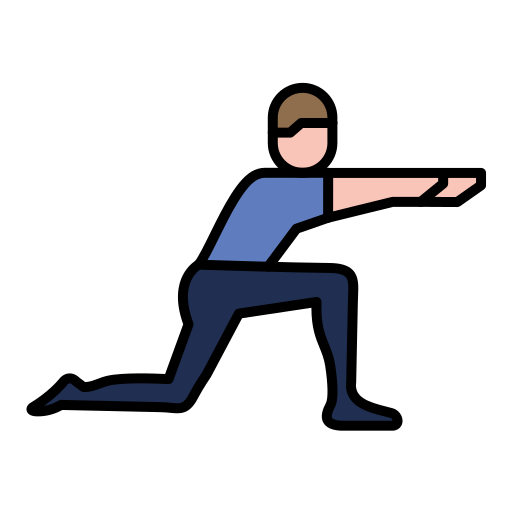 man performing lunge